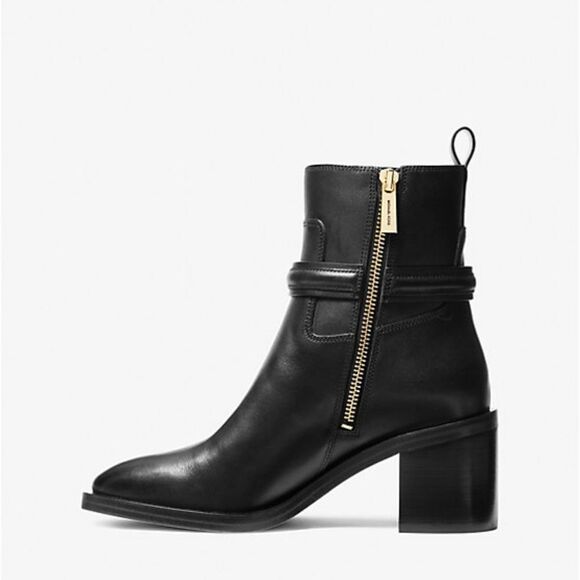 NIB Michael Kors Mindy Leather Ankle Boot womens size 7 - Picture 4 of 11